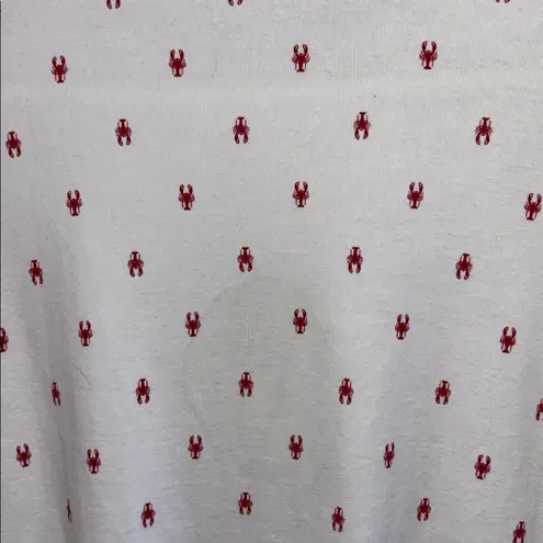 Christopher & Banks White Shirt with Red Lobster Design 100% COTTON
SIZE LARGE