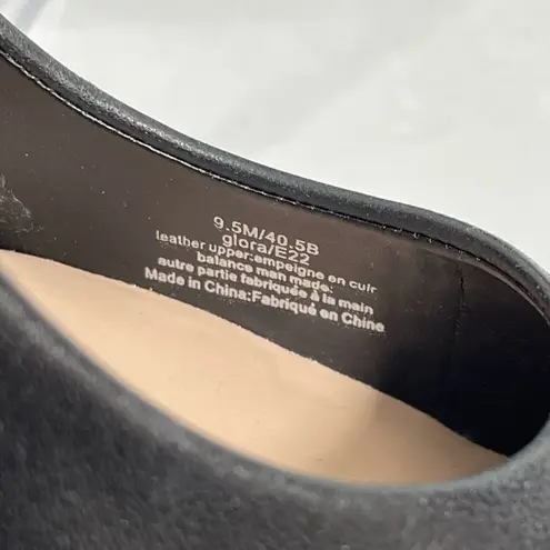 Karl Lagerfeld NWT Paris Glora Point Toe Black Leather Pumps Sz 9.5 US 40.5 EU