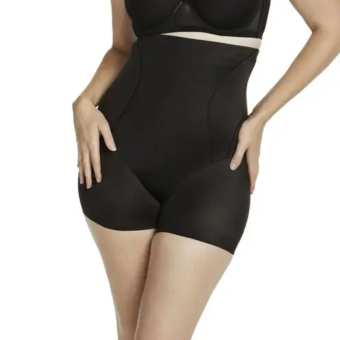 ✨Naomi & Nicole® Sz Large Shapewear Women's High Waist Boy Shorts✨ Black