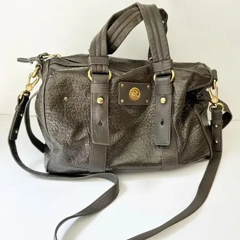 Marc by Marc Jacobs MARC MARC JACOBS Totally Turnlock Shine Lil Shifty Duffle Purse Detachable Strap
