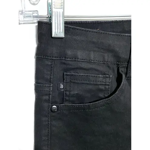 Judy Blue Crop Straight Fit Split Ankle Hem Jeans 5/27 Black Stretch Denim