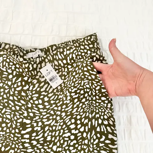 The Loft NWT Wide Leg Animal Print Pants