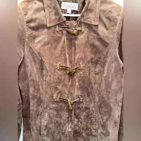 Bradley Bayou Vintage Women’s Washable Suede Brown Toggle Coat