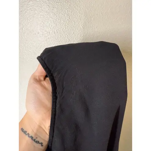 Maggy Boutique Black Asymmetrical Silk Skirt Sz 10 Fairy Grunge Whimsigoth Vamp