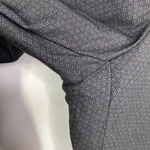 Mario Serrani Italy Black Subtle Print Cropped Trouser Pants Women's Size 12