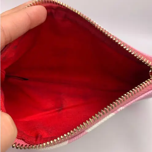 Dooney & Bourke  Pink White Pouch Make Up / Cosmetic Case