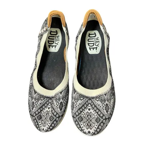 Hey Dude Women's Savannah Slip-on Boho Festival Cream Size 6