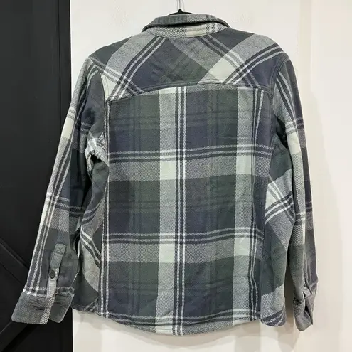 Eastern Mountain Sports Women’s Thick Flannel Shirt Shacket Outdoor XL Cotton