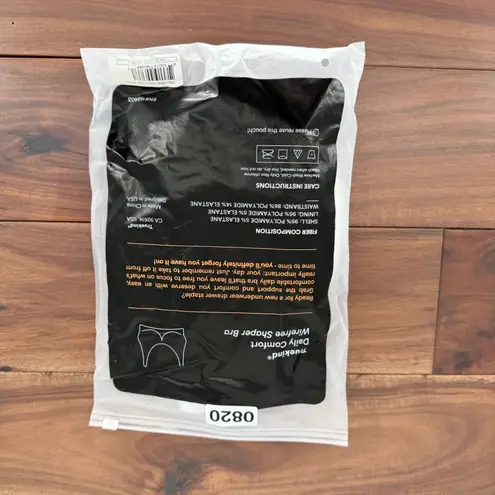 Truekind Daily Comfort Wirefree Shaper Bra Black 2XL NEW Size XXL