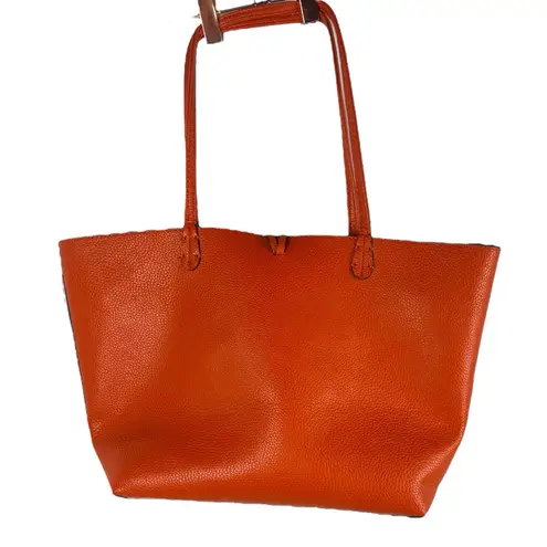 Orange Green Shoulder Tote Work Bag With Crossbody Insert