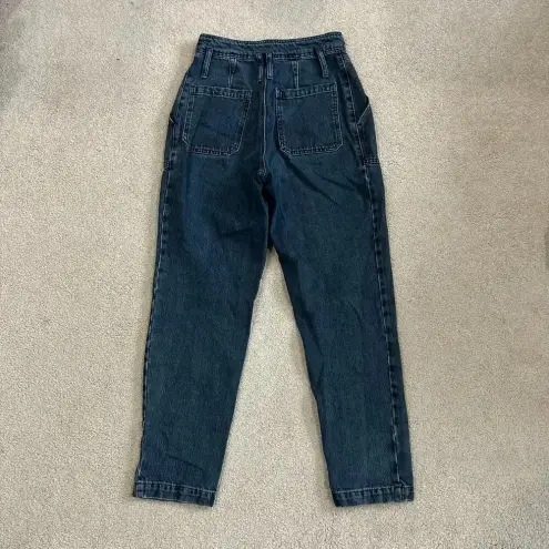 Topshop  Sandra Mom High Waist Trouser Jeans Black Size 27