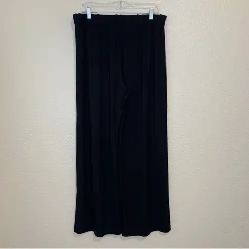 Isaac Mizrahi  Live Wide Leg Stretchy Jersey Knit Pants