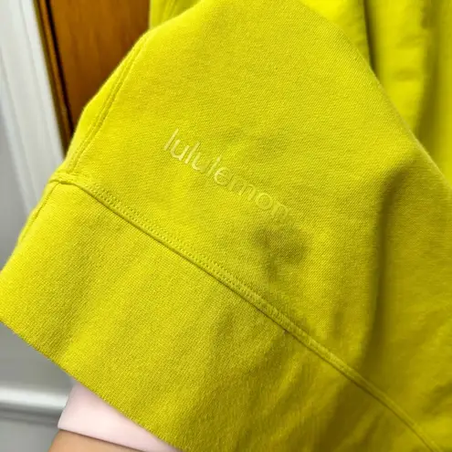 Lululemon Perfectly Oversized Crew Crewneck Pullover Sweatshirt Yellow