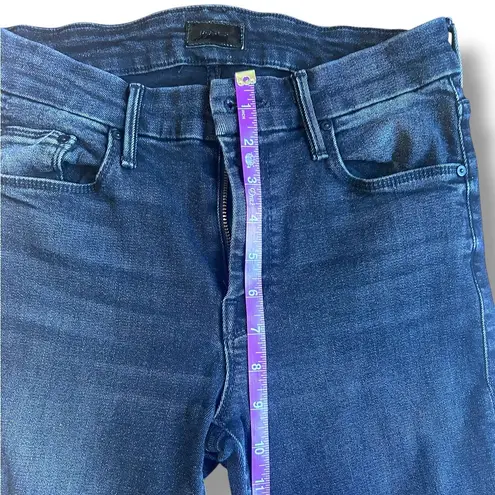 Mother The Looker Ankle Fray Size 27 Night Hawk Black Designer Denim