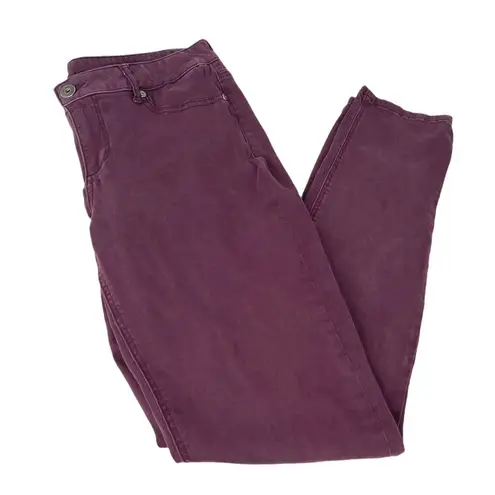 Maurice's  Skinny Jeans Burgundy Size Large