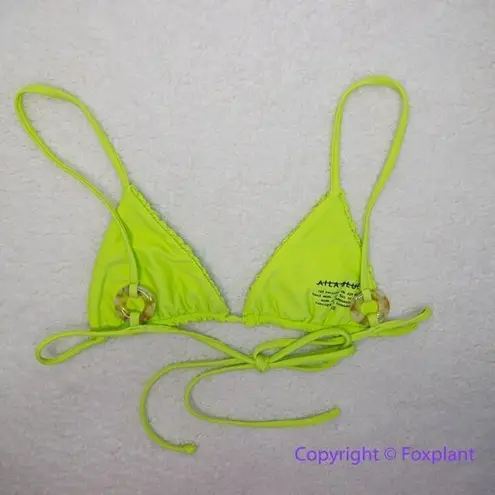 Aila Blue NEW  Free People Soraya Bikini Top, lime green, size‎ XS