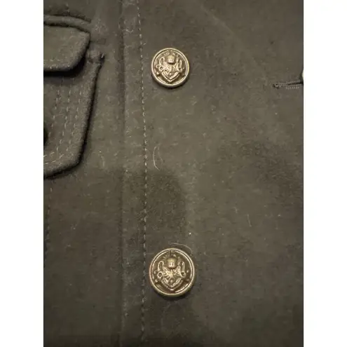 Worthington  Vintage Wool Blend Military Style Double Breasted Button Coat M
