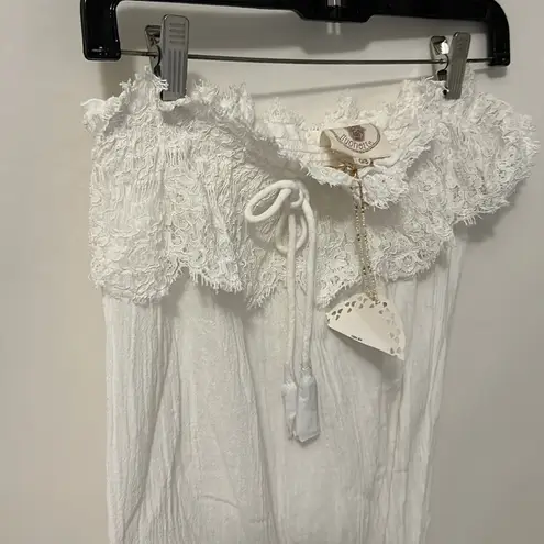 Muche Muchette Bounty White Lace Trim Romper Size undefined