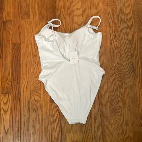 ANDIE Swim The Laguna One Piece White Rib plus size XXL NWT