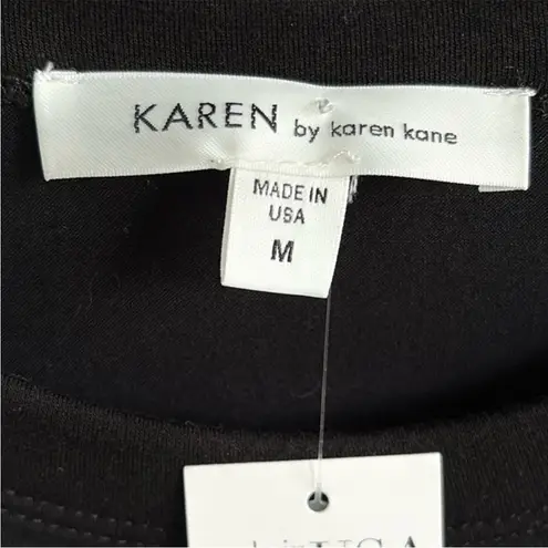 Karen Kane NWT Stretch Popover Dress Black White Striped Size Medium