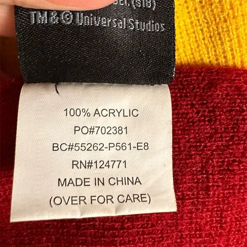 Harry Potter Gryffindor House Striped Scarf Red Universal Studios