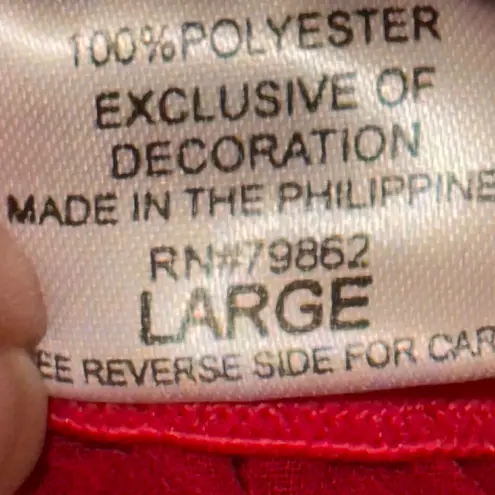 Cinema Etoile Santa Babydoll Lingerie Red White Fur Rhinestone Belt Holiday L Size L