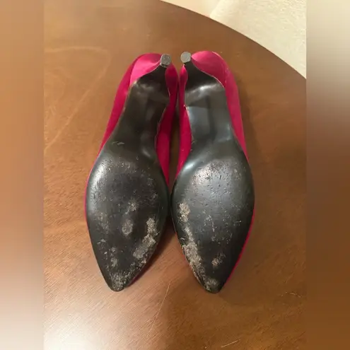 Vintage Notorious by Chandlers Ruby Red Pumps Heels Dressy Shoes Size 8.5