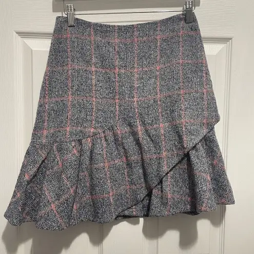 Rebecca Taylor plaid ruffled skirt size 2