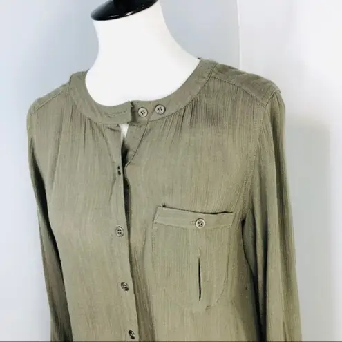 Evereve  Braeve Green Hi Low Tunic Blouse Small