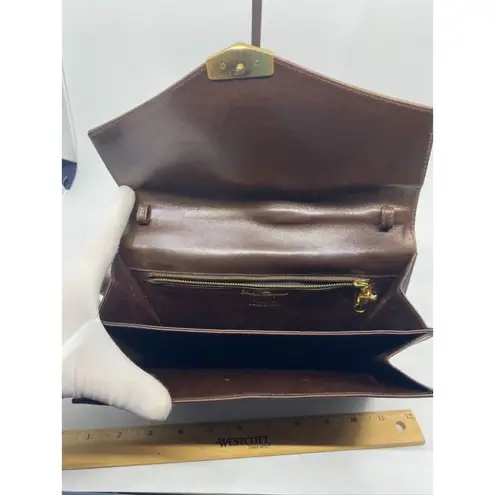 Salvatore Ferragamo Vintage Brown Clutch