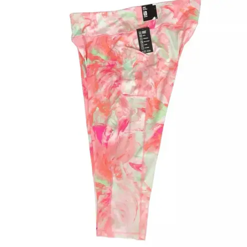 Ideology New ID  Plus Size Printed Cropped Leggings Pink 3X