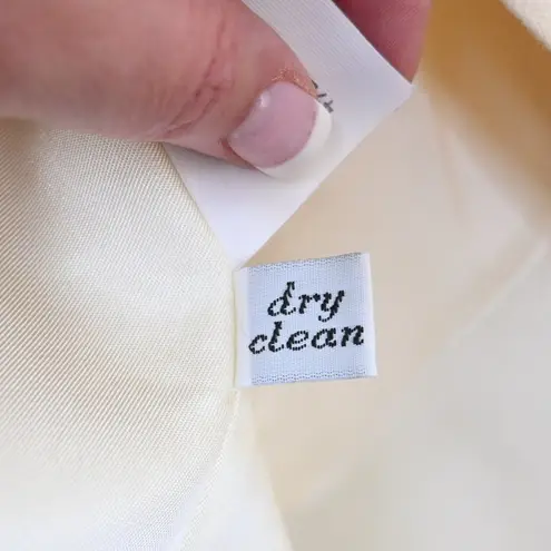 Pendleton Womens 12 100% Virgin Wool Fully Lined Cream Blazer