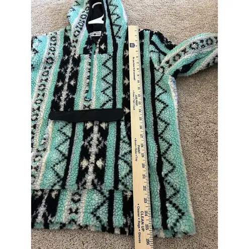 Crazy Train 90s Streetwear Fiesta Deep Pile Fleece Hoodie Women’s Size Medium