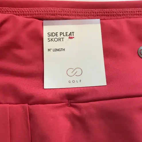 Calia Women's 14" Side Pleat Court Skort in Dark Plink Size XL NWT