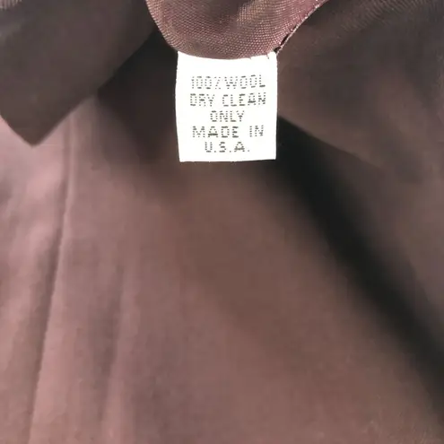 Brooks Brothers Womens Vintage Blazer Double Breasted Wool Purple 8