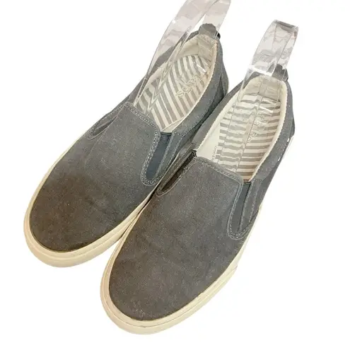 Taos Footwear Women's Canvas Slip On Comfort Casual Sneaker Shoes Gray Size 7