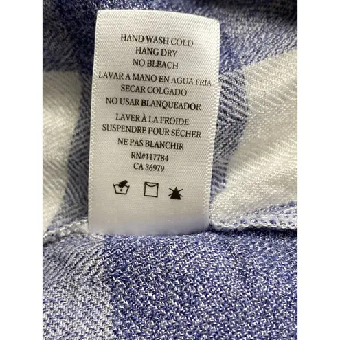 Rails Flannel Buffalo Plaid Button Down Shirt Dress Size S Rayon Boho Casual - Image 11