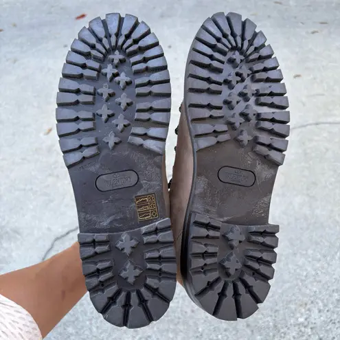 Valentino Garavani Valentino Trekking shearling-lined suede combat hiking ankle boot IT 40 US 10