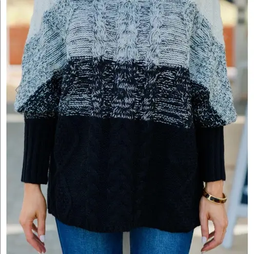 Entro  | Round-neck color block dolman sweater - Image 3