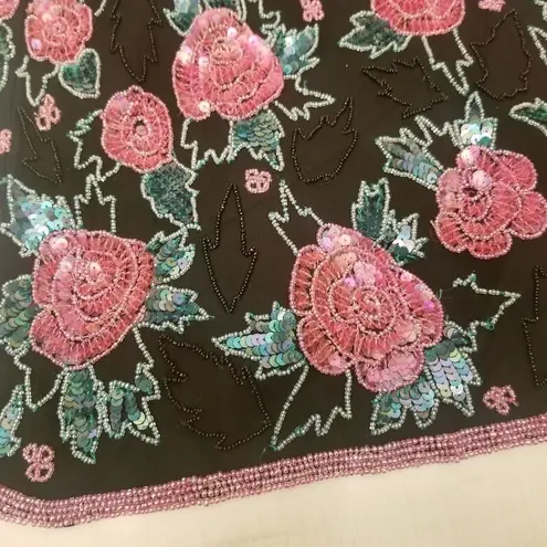 Leslie Fay {M} Vintage  Evenings Sequin & Beads Top