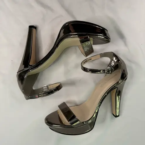Touch Ups Touch Up Benjamin Walk Heel Size 9M Mary Silver Sandal Open Toe Metallic Formal