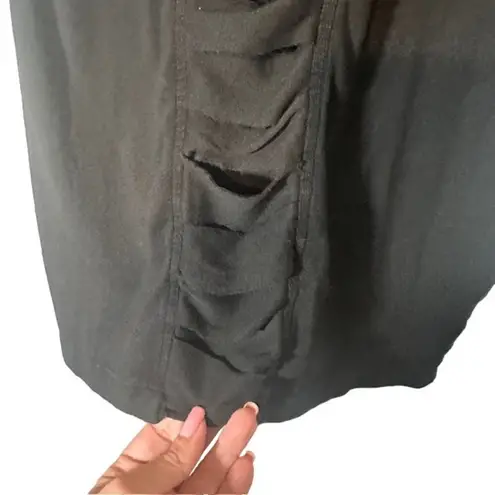 Prairie Underground Black Long Sleeve Layered Front Bodycon Dress Women Sz S