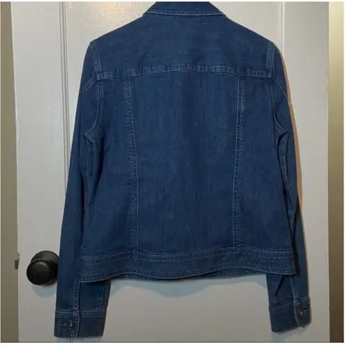 Christopher & Banks  Cross Stitch Denim Jacket S