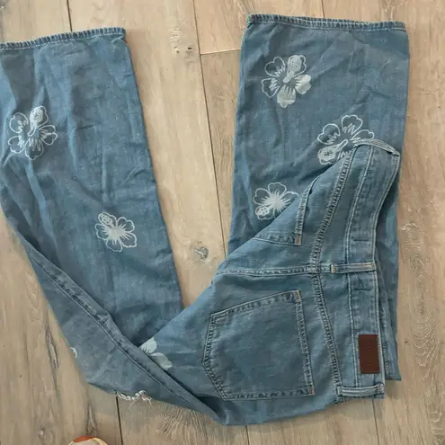 Hollister  Floral Ripped Jeans