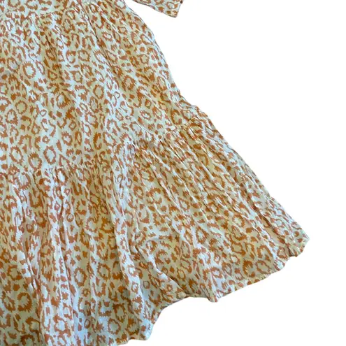 Emerson Fry Isla Dress Sunbaked Leopard Print India Collection Size Small XS Brown