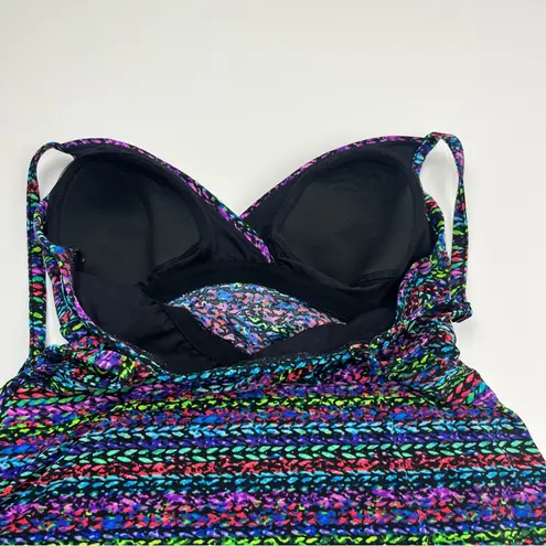 MiracleSuit Swim Tankini Top Stitch It Cleo Soft Cup Tummy Control Size 8 NWOT