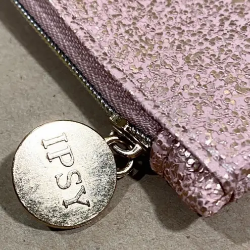 Ipsy Dusty Rose Sparkled Glam Clutch Bag