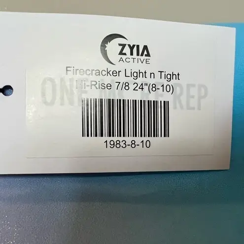 Zyia NWT  Active Firecracker Light‎ n Tight Leggings | Size 8-10 24”