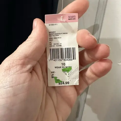 Covington Navy Tank Top Dress in 10 NWT