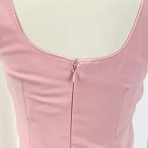 Cinq À Sept Womens Sharon Dress 8 Pink Asymmetrical Party Date Night Glam HOCO